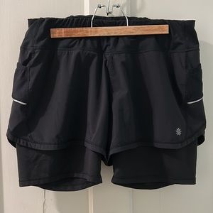 Athleta black athletic shorts